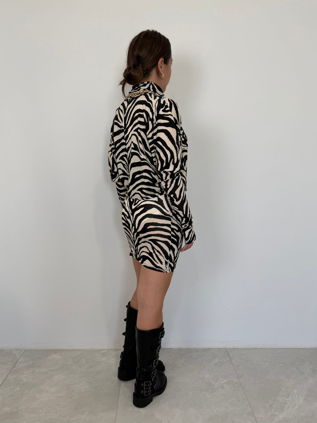 Tensione In - Mini abito zebra