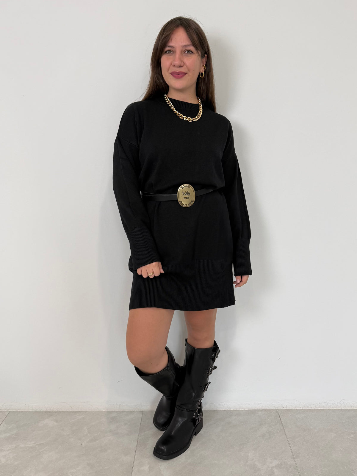 SusyMix -  Abito in maglia nero