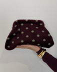 Civico23 - Borsa pouf pois vino/verde