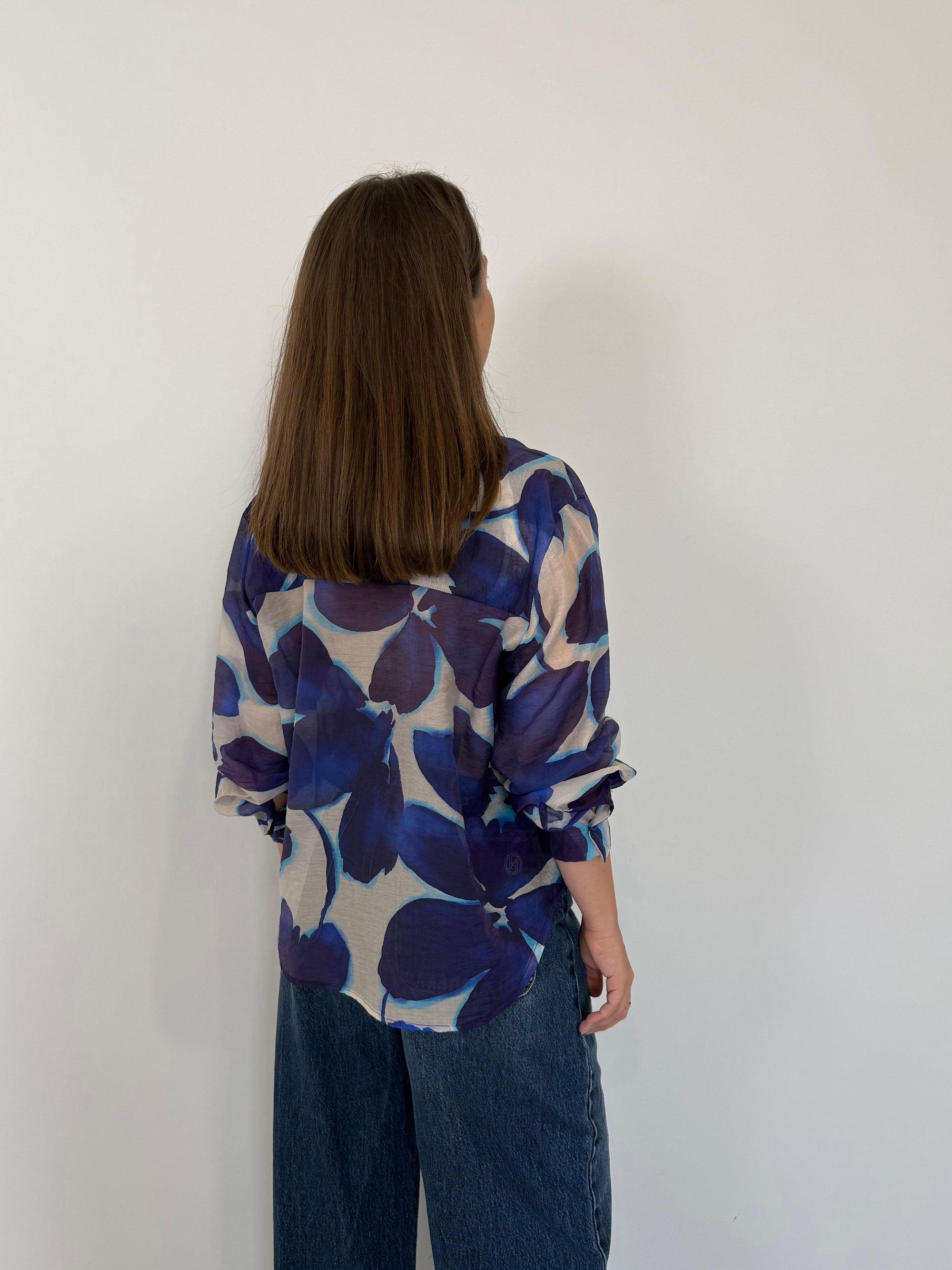 Tensione - Camicia flower blu