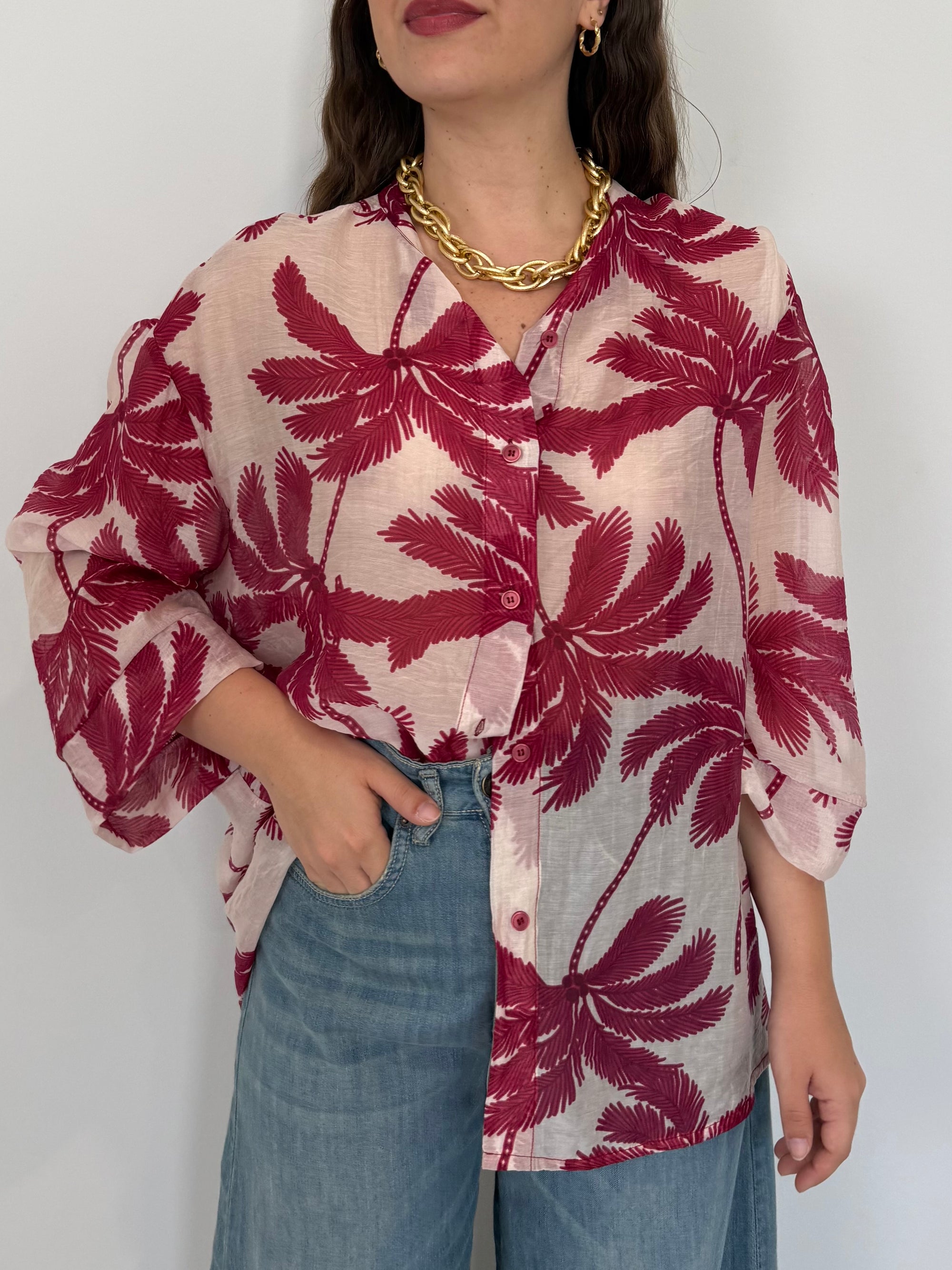 Haveone - Camicia con palme india