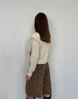 Haveone - Maglia con spalline e nodo beige