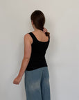 SusyMix - Canotta scollo quadrato nera