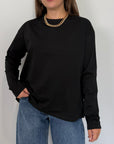 SusyMix - Maglia scatola manica lunga nera