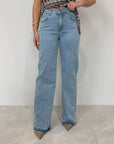 Haveone - Jeans Emma orlo scucito lav. chiaro