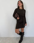 Haveone - Abito corto con fiocco