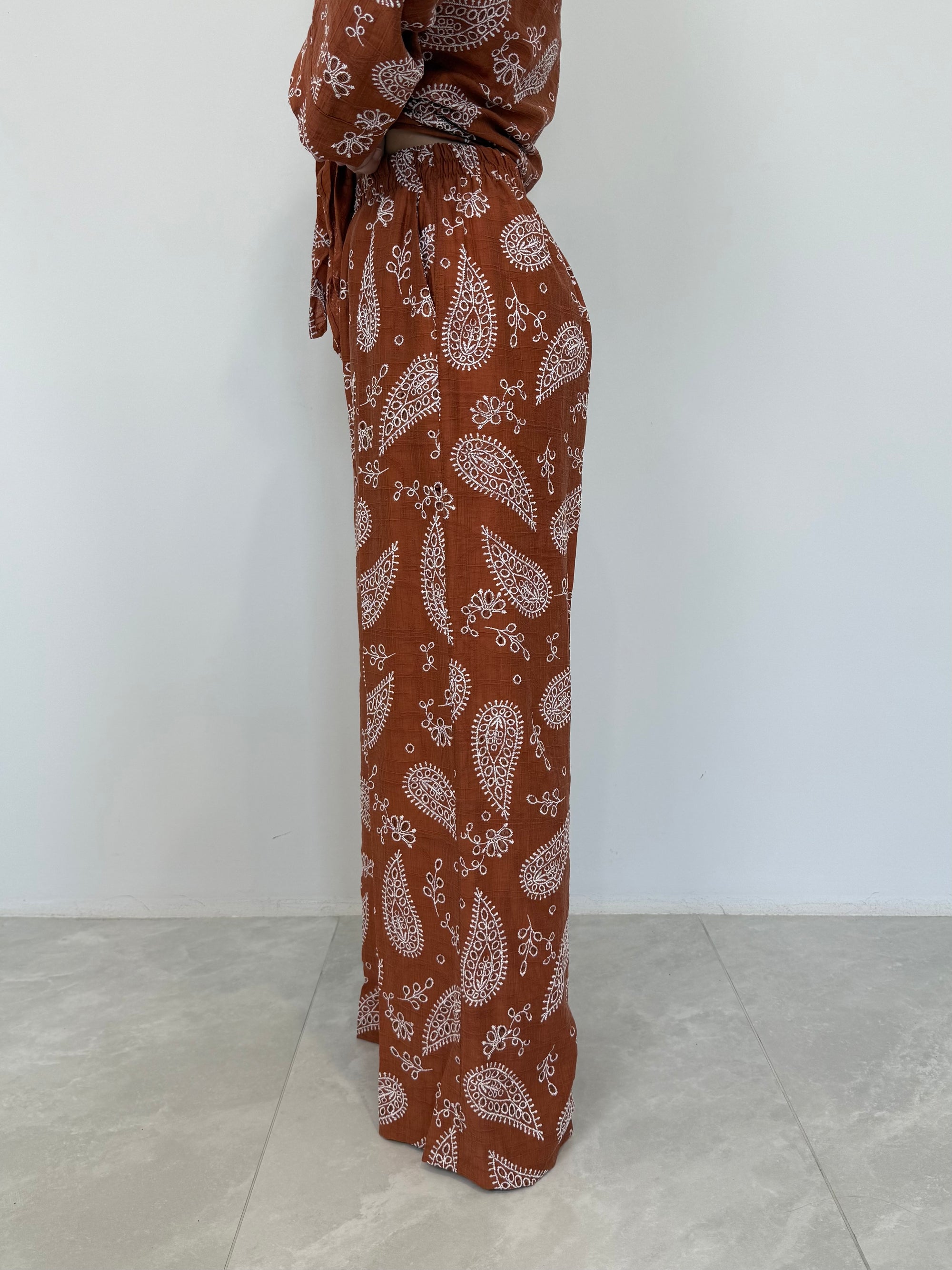 SusyMix - Pantalone paisley papaya