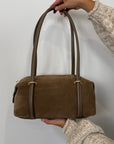 Civico23 - Borsa maxi a spalla in vera pelle beige