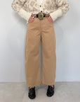 Tensione In - Jeans barrel cammello