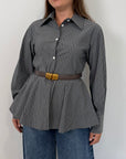 SusyMix - Camicia bacchette peplum grigia