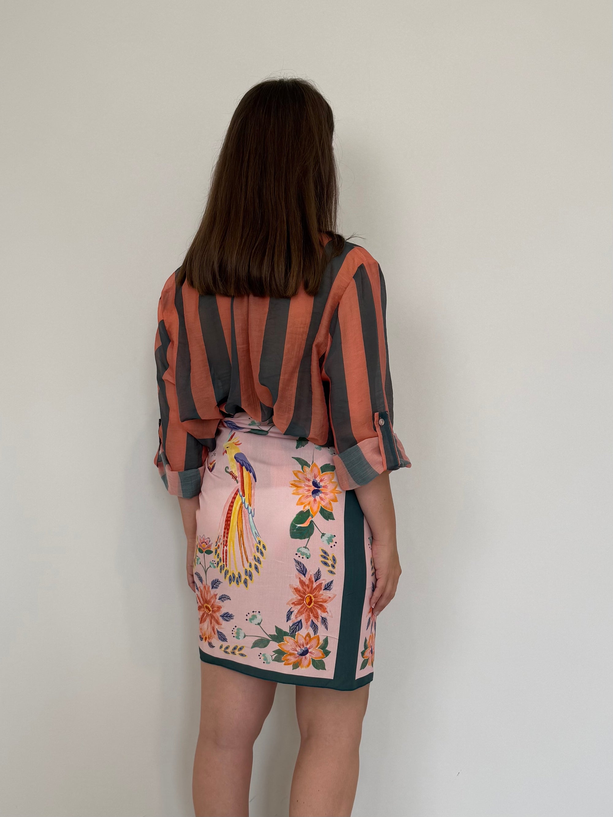Haveone - Gonna pareo pappagalli rosa