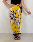 Haveone - Gonna pareo lunga con zebre gialle