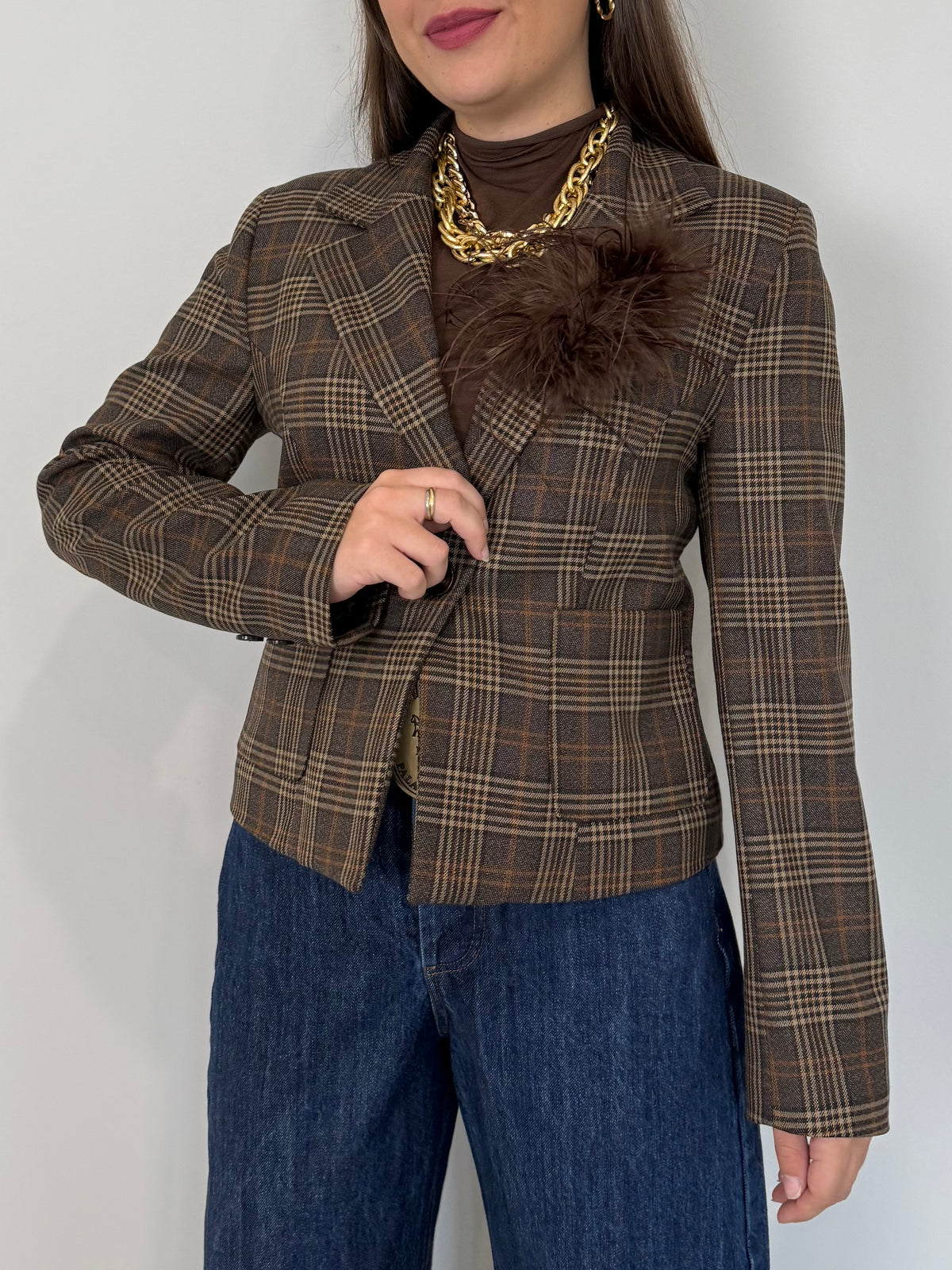 Motel - Giacca check slim