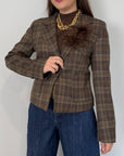 Motel - Giacca check slim