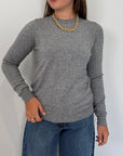 Haveone - Maglioncino basic girocollo grigio