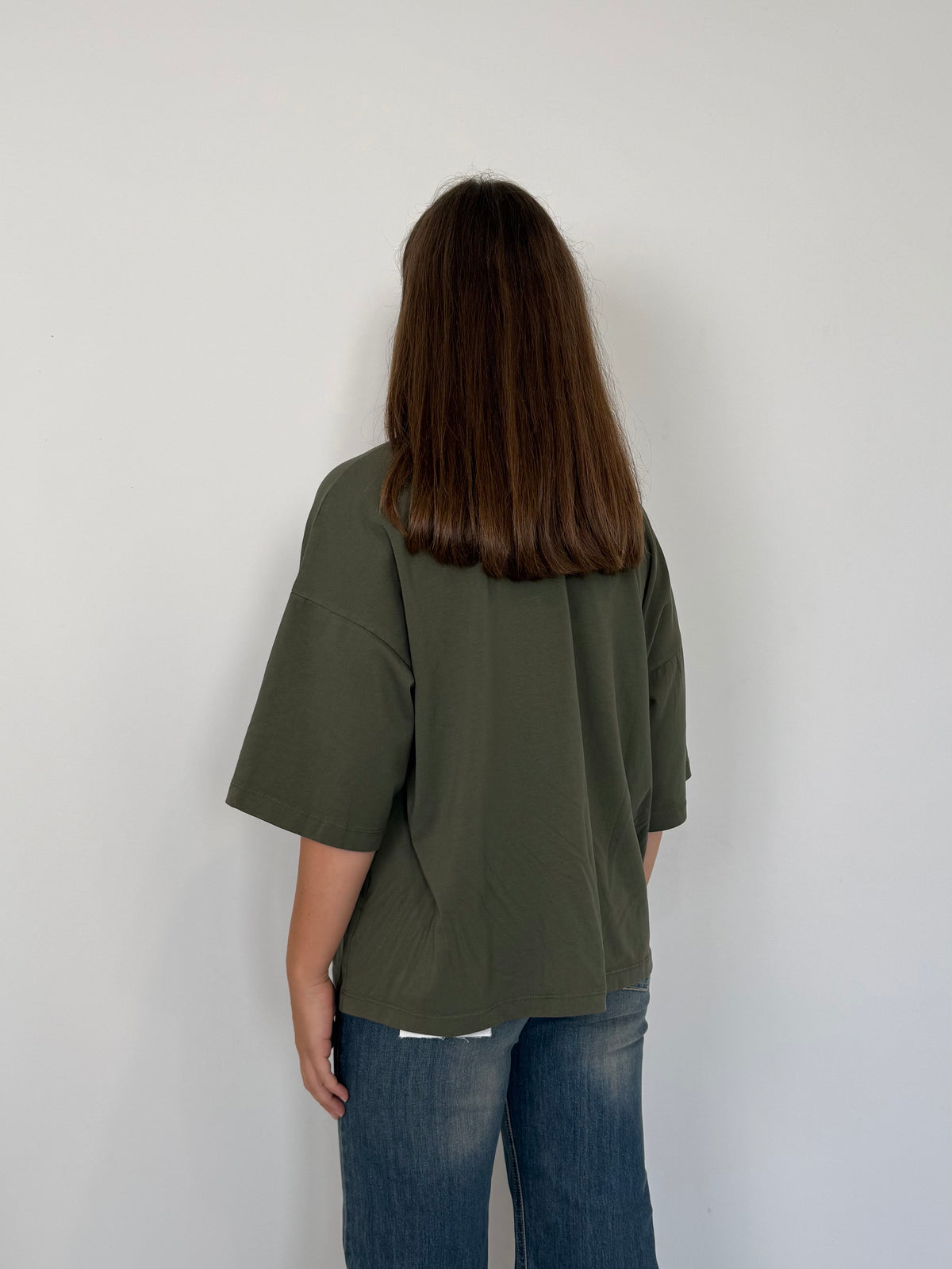 SusyMix - T-shirt over con tigre verde