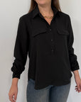 SusyMix - Camicia doppia tasca nera