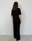 Haveone - Giacca mezza manica easy nero