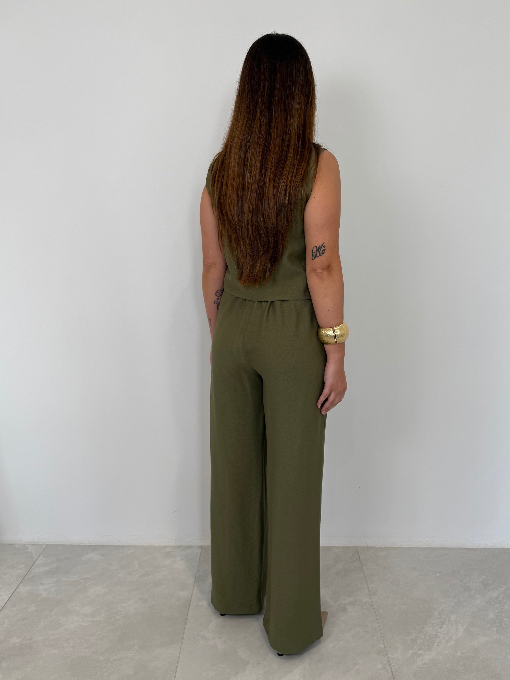 Haveone - Pantalone easy verde