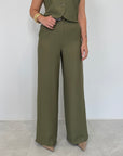 Haveone - Pantalone easy verde