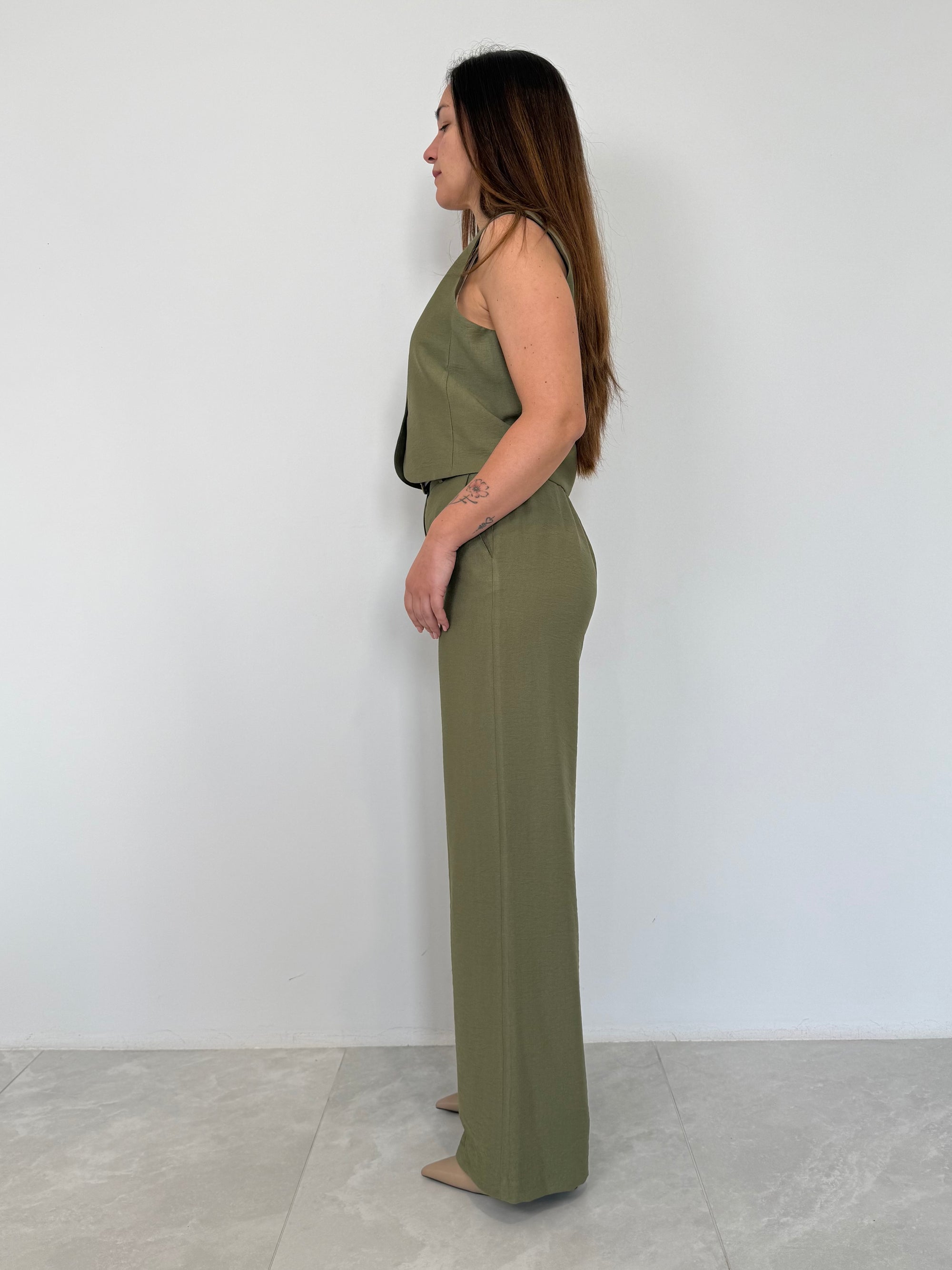Haveone - Pantalone easy verde