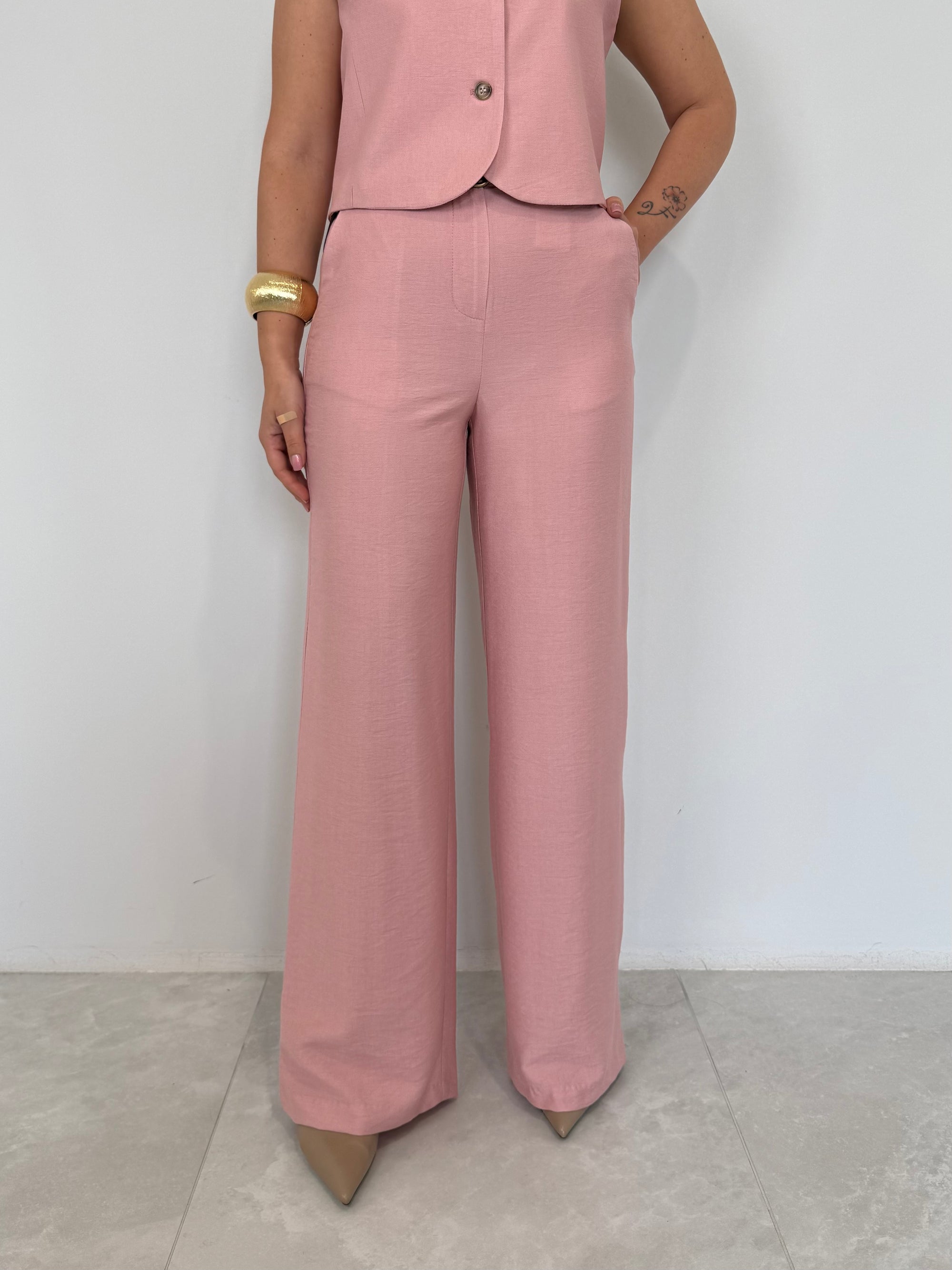 Haveone - Pantalone easy rosa