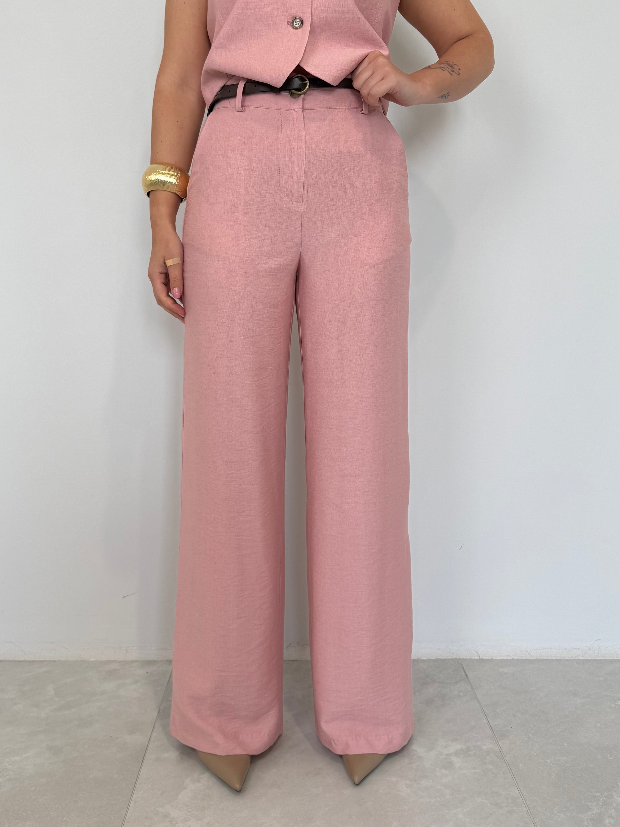 Haveone - Pantalone easy rosa