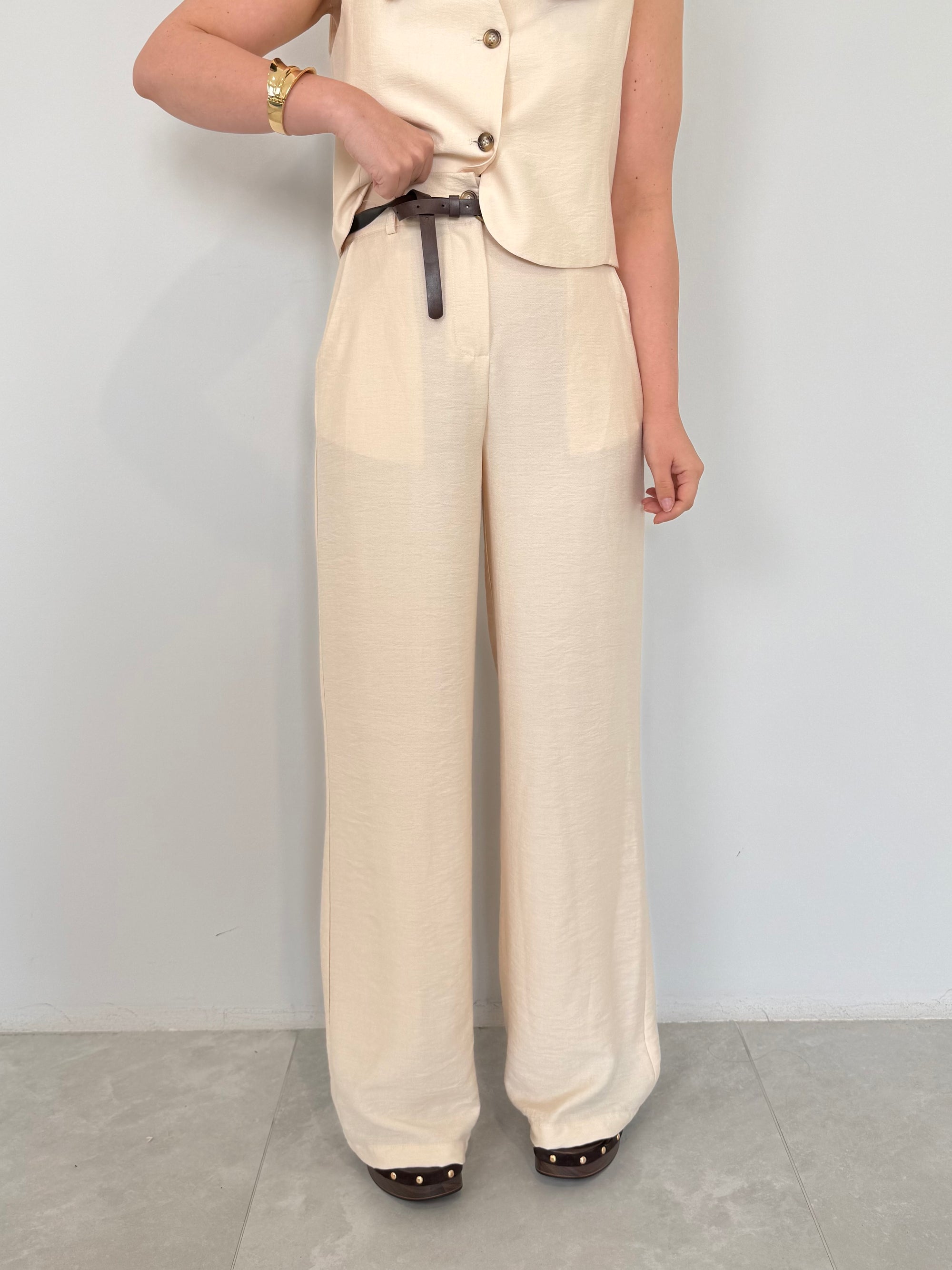 Haveone - Pantalone easy burro