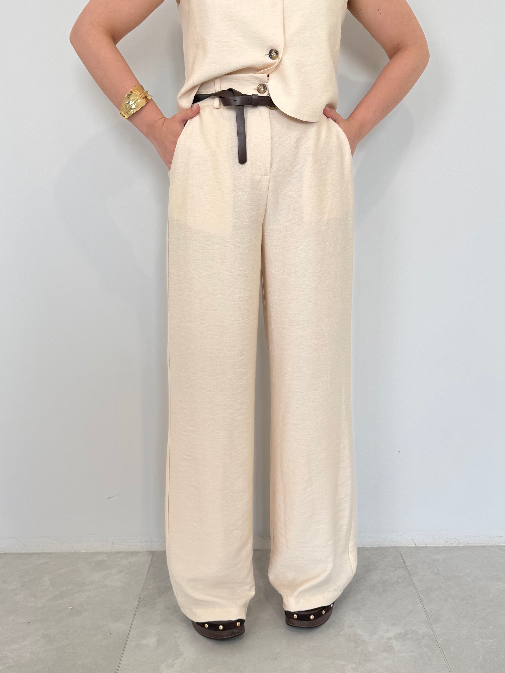 Haveone - Pantalone easy burro