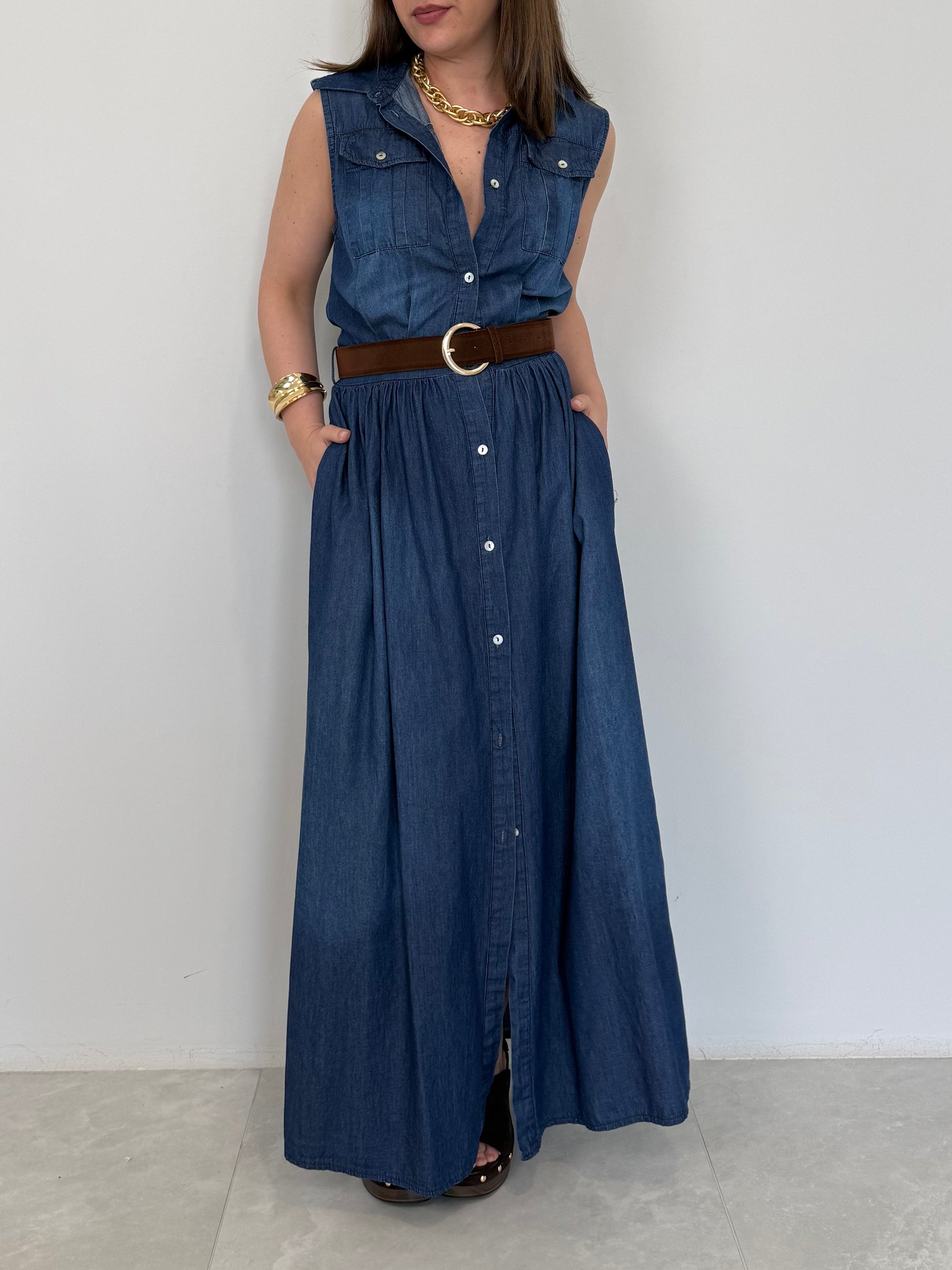 SusyMix - Abito chemisier in chambray