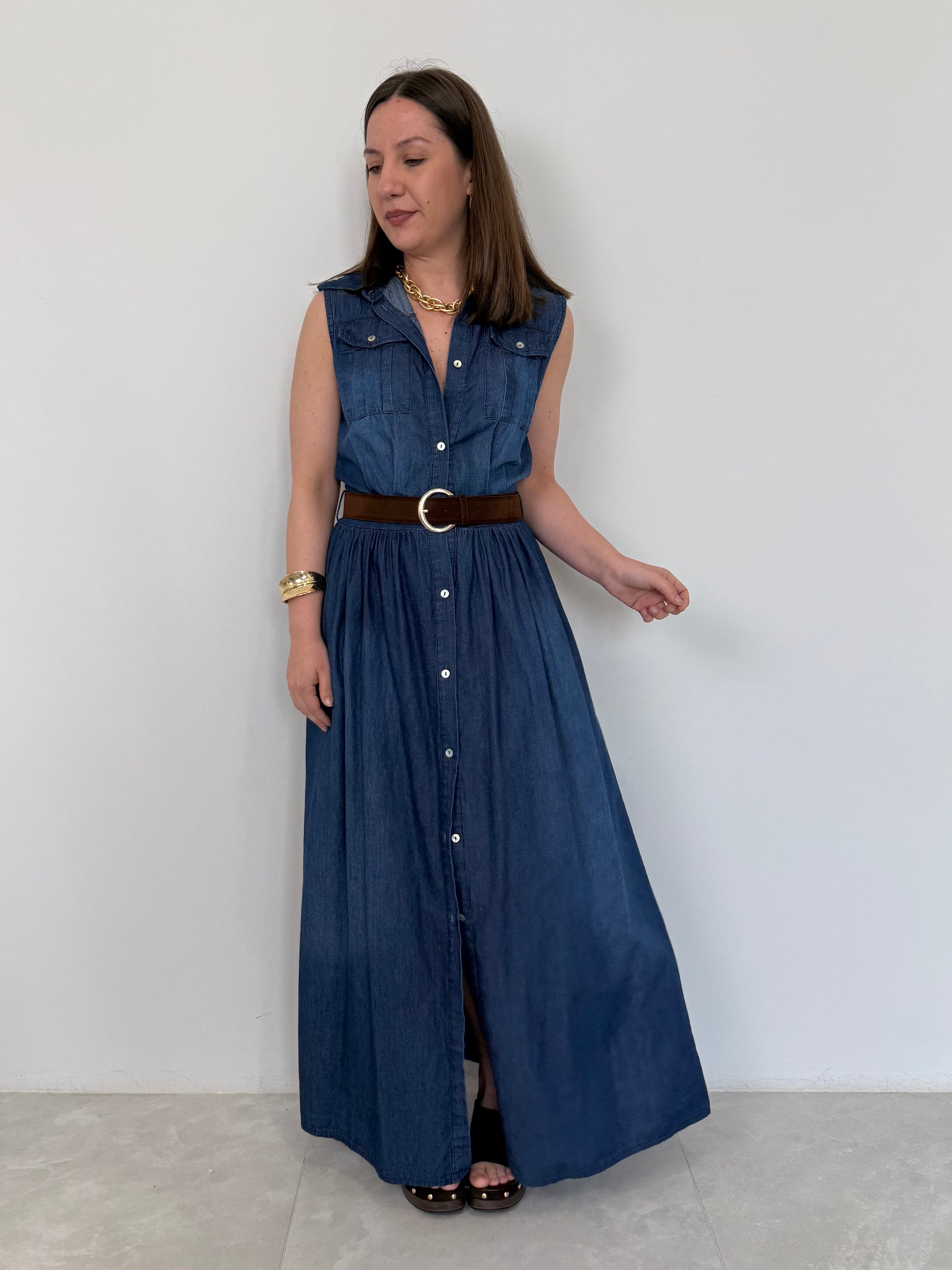 SusyMix - Abito chemisier in chambray