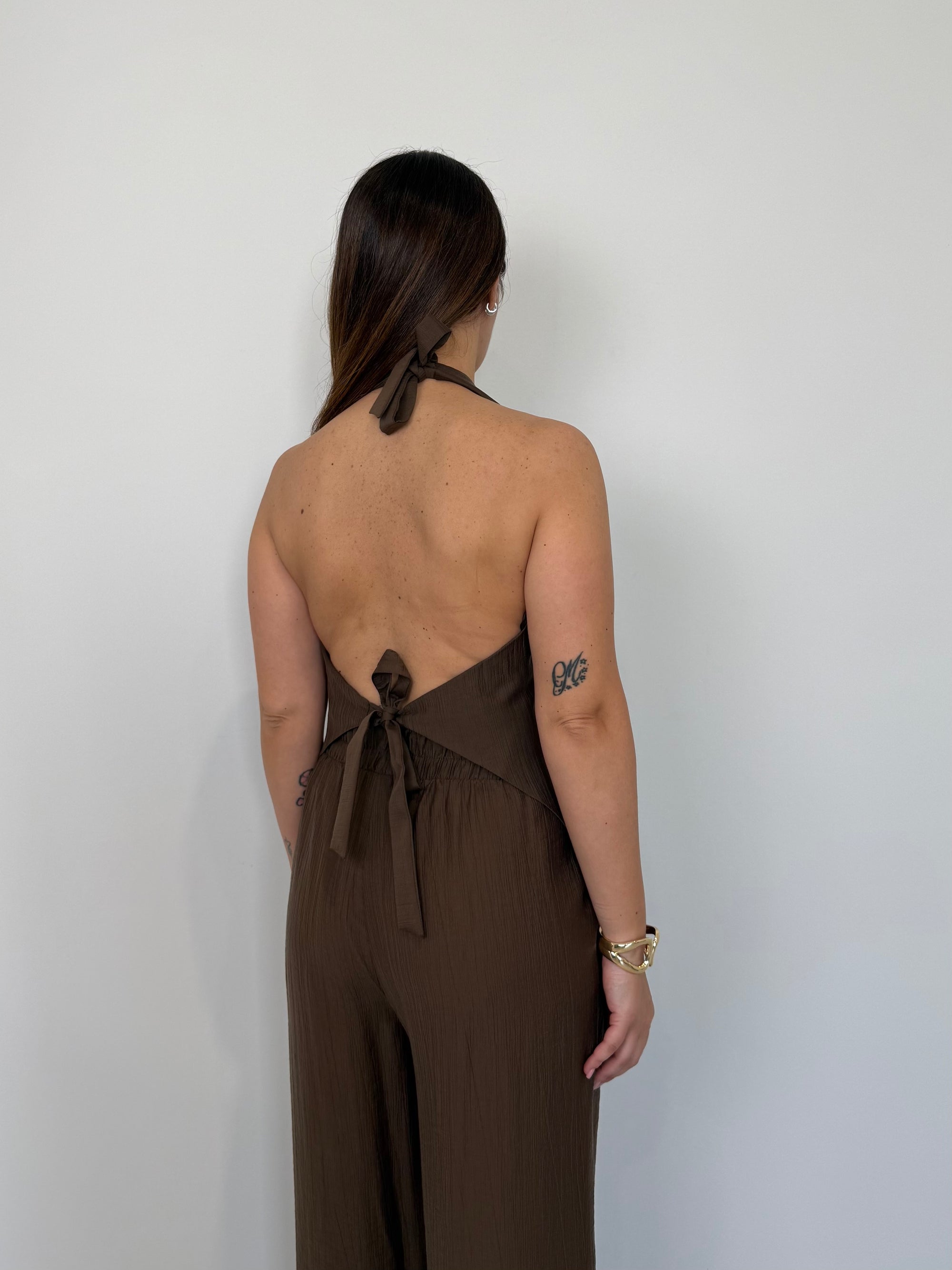 Haveone - Gilet goffrato moro