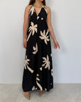 Haveone - Abito palme nero