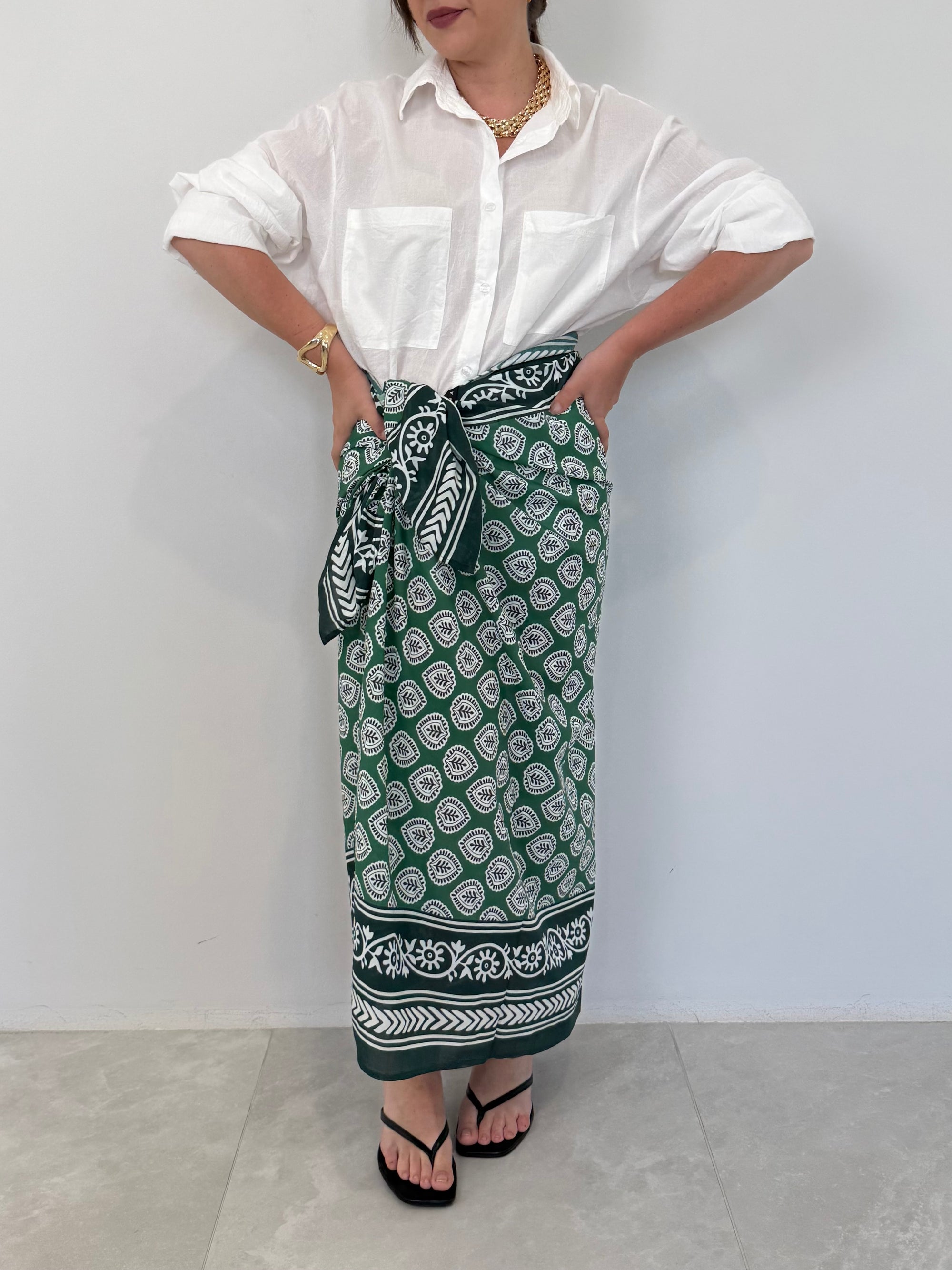 Haveone - Pareo fantasia verde