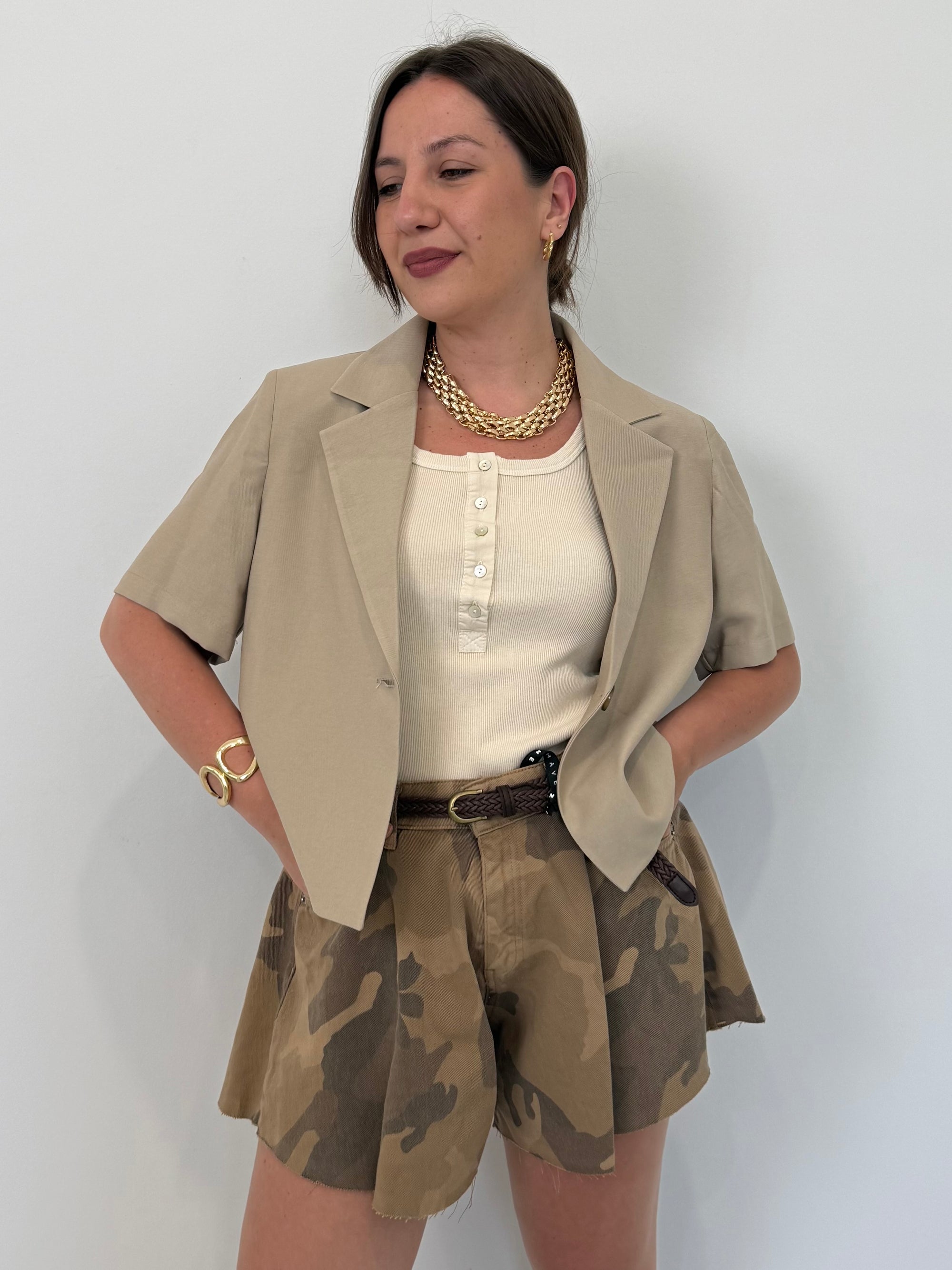 Haveone - Short Ivy farfalla camouflage