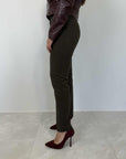 Tensione In - Pantalone sigaretta moro