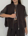 Dixie - Bomber con tasche moro