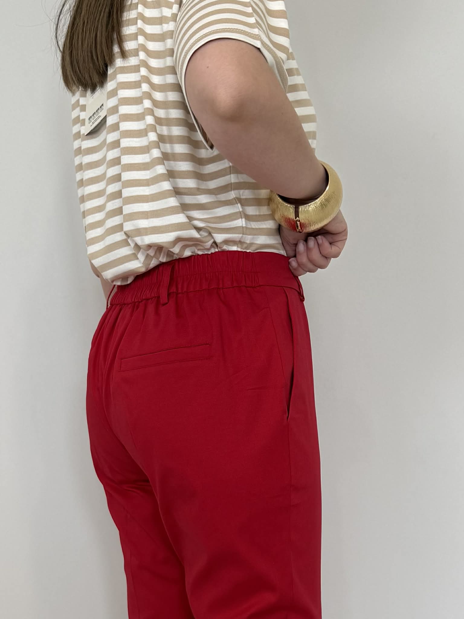 Motel - Pantalone chino in cotone rosso