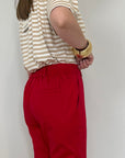 Motel - Pantalone chino in cotone rosso
