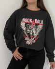 Haveone - Felpa rock roll grigio