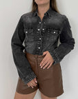 SusyMix - Camicia in denim grigio