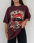 Civico23 - T-shirt rock&roll bordeaux