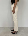 Tensione In - Pantalone a sigaretta panna
