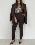 Haveone - Pantalone sigaretta moro
