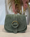 Civico23 - Borsa Anita in vera pelle verde