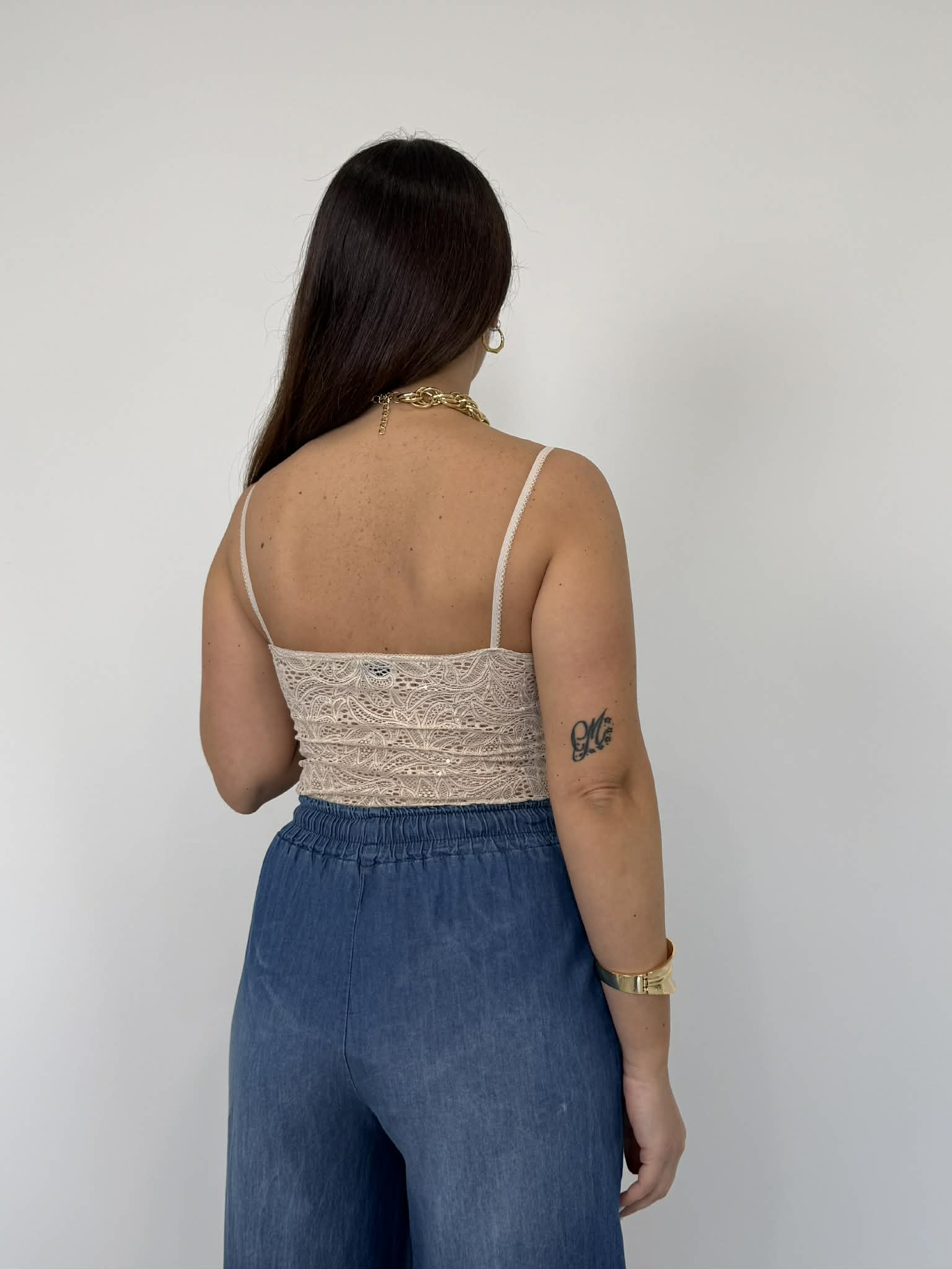SusyMix - Body in pizzo beige