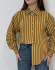Haveone - Camicia over riga giallo/marrone