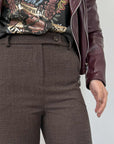 Tensione In - Pantalone sigaretta moro