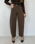 Haveone - Pantalone sfrangiato in bull