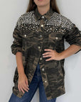 SusyMix - Camicia con strass camouflage